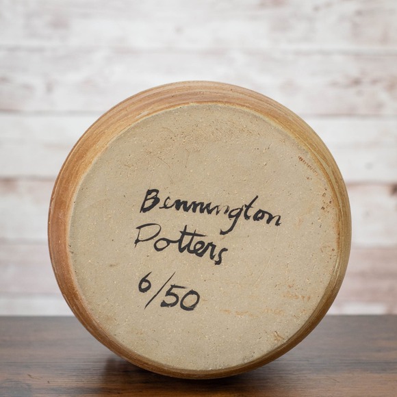 Rare 1964 Bennington Potters Satyr Vase | David Gill & Leonard Baskin Collab - Picture 2 of 12